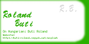 roland buti business card